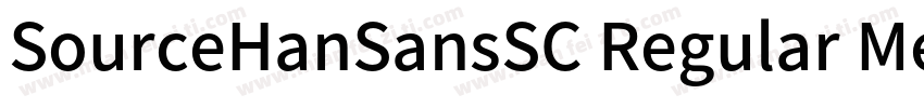 SourceHanSansSC Regular Medium字体转换